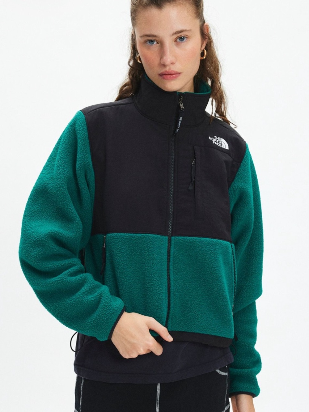 north face retro delani fleece zip up jacket
